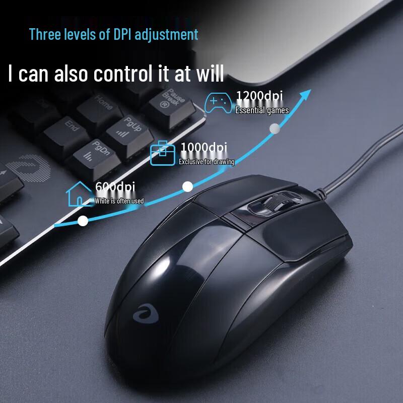 Dareu LM102 Wired USB Office Mouse