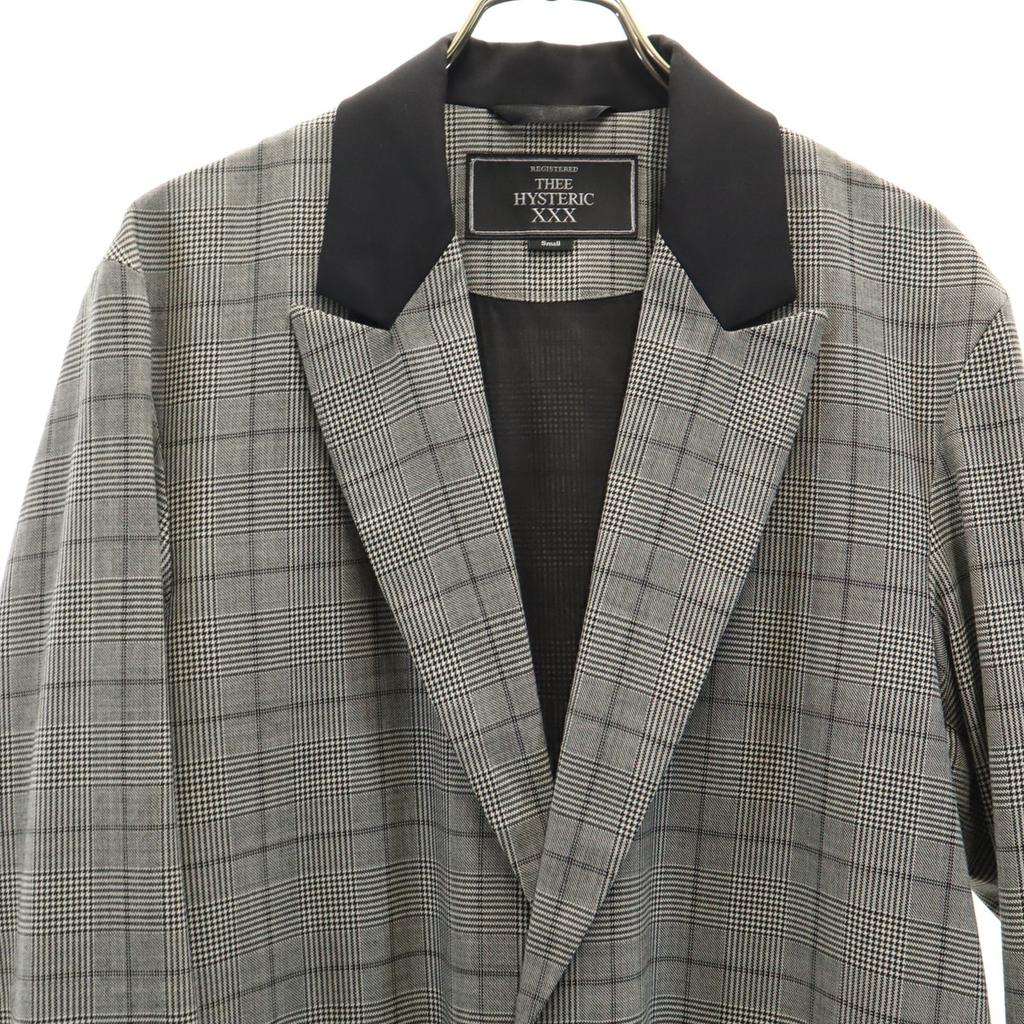 Thee Hysteric XXX made in Japan Glen check Chester coat S gray Men's Used