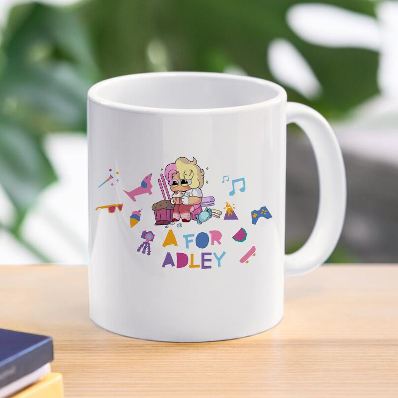 A for Adley Mug Ice Cream Unicorn Rainbow Mug Office Breakfast Coffee Milky Cup 11oz Office Water Tea Cup Birthday Gift