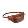 Men's Chest Bag, Crossbody Bag, Trendy Brand Waist Bag, Retro Top Layer Cowhide Motorcycle, Outdoor Motorcycle Riding, Small Size for Women