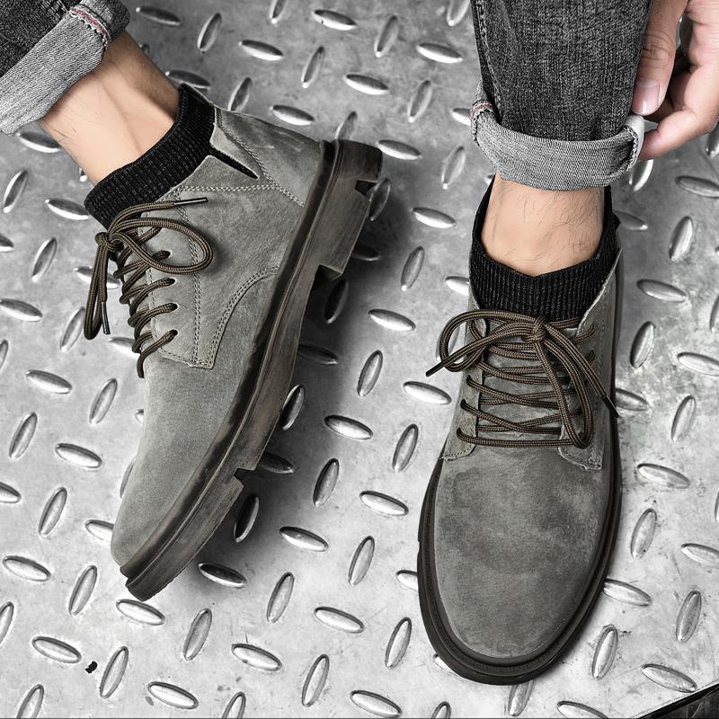 Fashion Hot Selling Men's Ankle Boots Europe America High-quality Height Increasing Shoes Classic Men's Business Dress Shoes Thick Sole