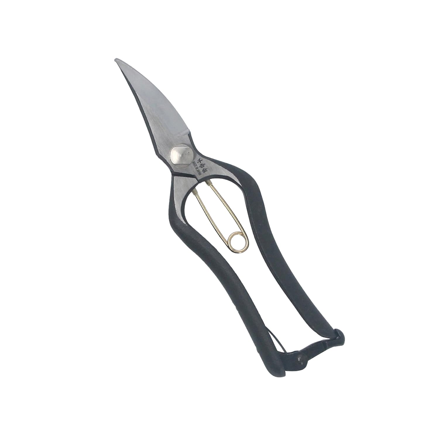 Senkichi Kin Slim Pruning Genuine 190mm Overall Cutting Thickness of Live Wood Type Shears, Forged, Length, (Approximately 10mm), Screw/Bolt