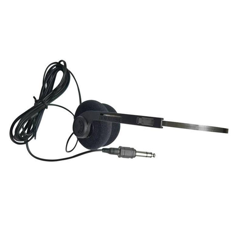3.5mm Wired Music Earphones & Headphones Intercom Portable for Online Classes Customer Service Calls Tactical Aviation Design