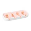 Ice Cream Mold with Anti-Spill Dust-Proof Cover Food-Grade Silicone 4 Compartments Reusable Popsicle Maker for Kids Jelly Mousse Homemade Treats