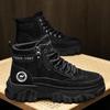 Mens Boots High Quality Leather Casual Boots Outdoor Non Slip Platform Boots Lace Up Ankle Boot High-top Sneakers Zapatos Hombre
