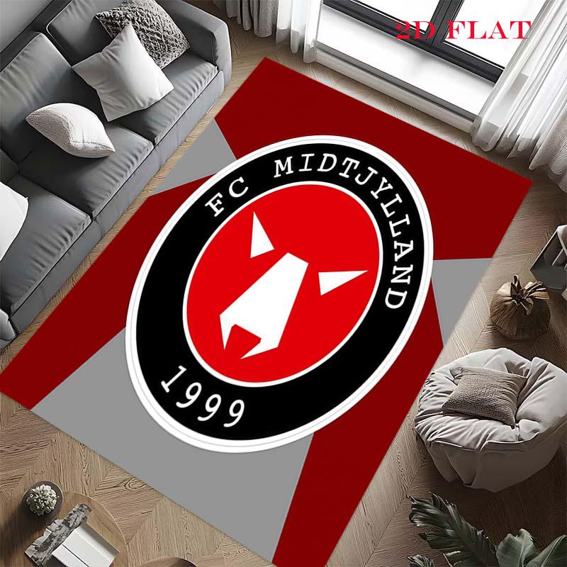 FC Midtjylland Carpet Rug for Living Room Bedroom Home Sofa Decoration,Kids Play Nonslip Floor Mat
