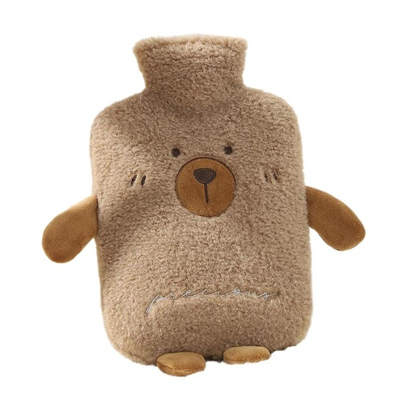 Hot Water Bottles with Cover, Hot Water Bottles Large Rubber Hot Water Bottles with Cuddly Soft Cover, Hot Water Bottles