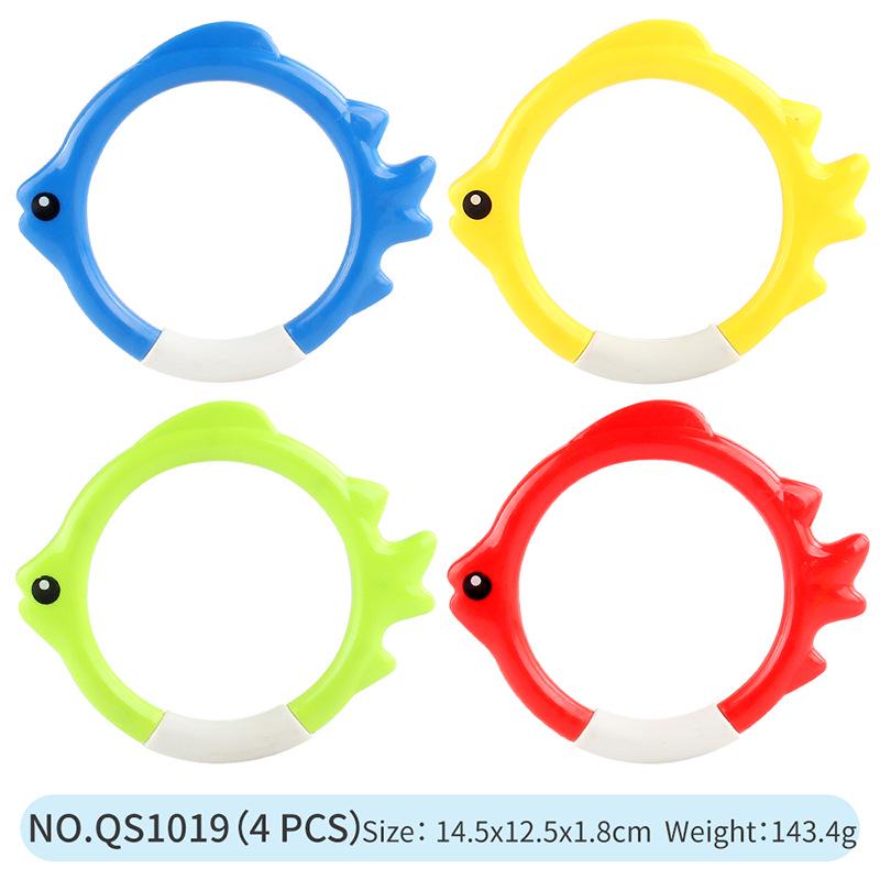 Summer Diving Toy Set: Seaweed Octopus Rings & Relay Batons for Pool Play