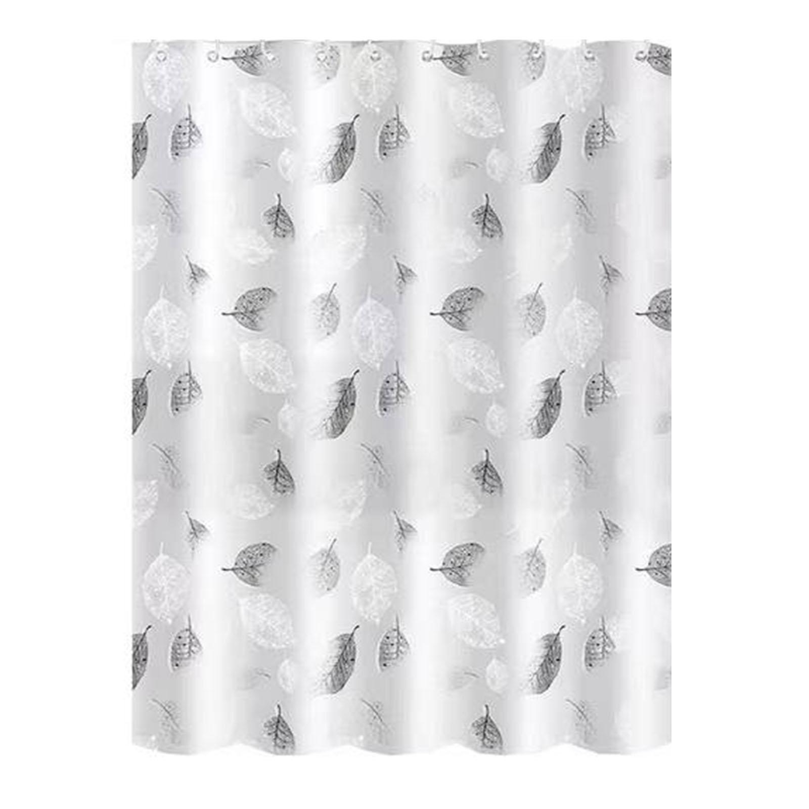 

Большой внутренний слой шторы водонепроницаемый, устойчивый к плесени и легко моющийся, подходит для домашних ванных комнат. One Size белый