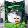 Exquisite Print Totoro Small Cover Blanket All Season Soft Durable Comfortable For Bed Bedroom Dorm Sofa Lunch Camping HomeDecor