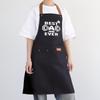 Color Block Halter Neck Waist Apron - Letter Print Design for Kitchen, BBQ, and Restaurants