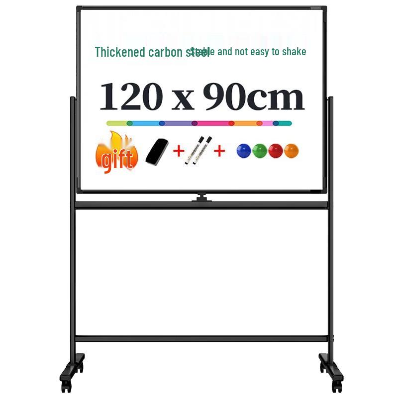 Deli 50105 H-Frame Mobile Flip Magnetic Whiteboard