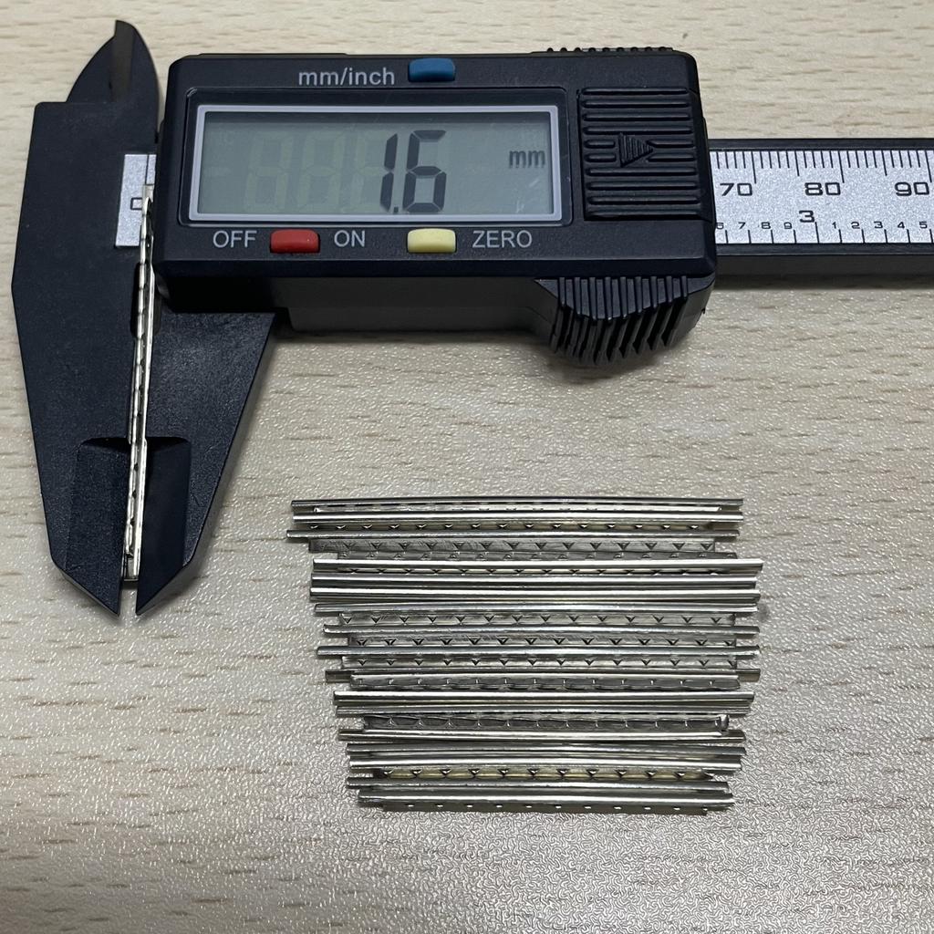 Miwayer 18-24pcs Frets Wire Fingerboard Nickel 1.6MM 1.8MM 2MM 2.2MM 2.4MM 2.7MM 2.9MM Repair Material for Guitar Bass Ukulele