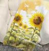 Watercolor Sunflower Beach Towel Patterned Sunscreen And Windproof Suitable For Swimming Pool Camping Travel Blanket