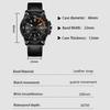 Military Leather Watch Dial Quartz Movement Business Casual Outdoor Sports Wristwatch