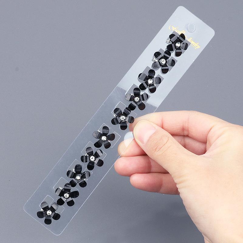 Children's Braided Small Flower Crystal Hairpin Hair Clip Hairpin Style Mini Hairpin for Bridesmaid Accessories
