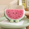 30/40cm Humanoid Watermelon Slice Semi-round Plush Fruit Pillow Arms and Legs Smiling Head Support Cushion Sofa Decor Gift