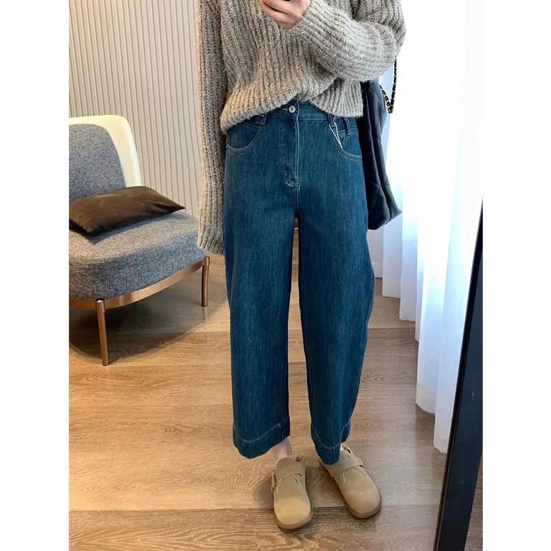 2024 High-Waisted Slimming Jeans for Plus-Size Pear-Shaped Women M