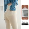 Women's High-Waisted Fleece-Lined Warm Cotton Pants - Slimming Autumn/Winter New Arrivals with Back Pocket