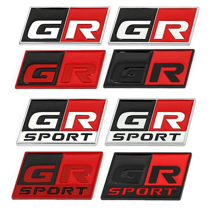 3D Metal GR Sport MGJDRYD Logo Car Front Hood Grille Emblem Badge Auto Side Fender Decal Sticker HDRYE for Toyota HV YARiS RZ RC RS Prius