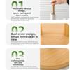 Anti-Skid Kitchen Roll Holder Bamboo Vertical Paper Holder Practical Paper Towel Holder  Office