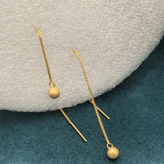 Matte Translucent Beaded Hoop Earrings - Luxurious & High-End Feel