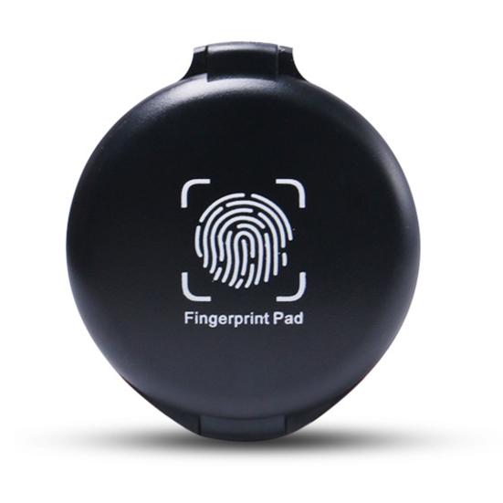 Thumbprint Fingerprint Ink Pad Stamp Pad Waterproof Compact Size Portable Identification Security Fingerprint Black Stamp Ink Pad