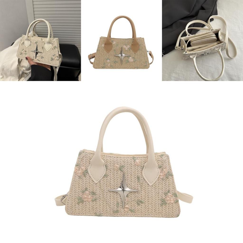 Fashion Womens Woven Pu Small Shoulder Bag With Zipper Closure For Daily Use