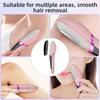 3 Customizable Speeds Hair Removal Device 2-in-1 Design Dermaplane Razor  Women's Hair Removal