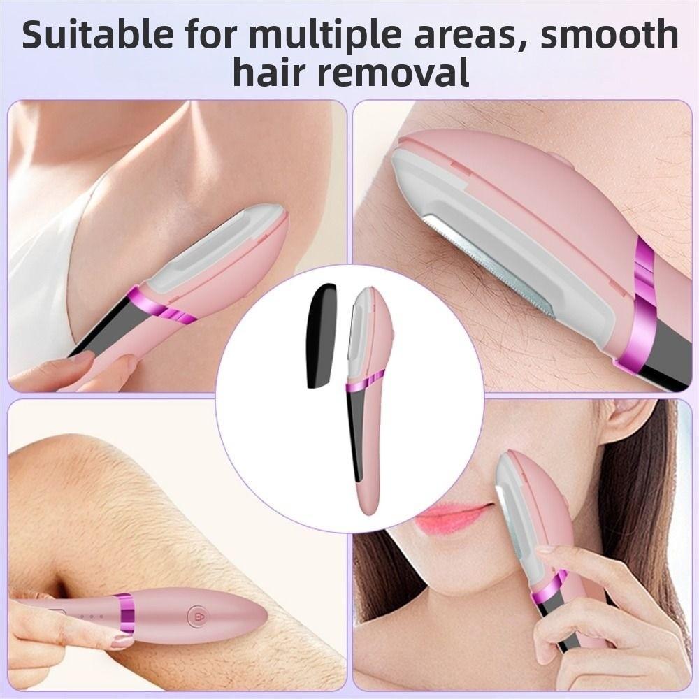 3 Customizable Speeds Hair Removal Device 2-in-1 Design Dermaplane Razor  Women's Hair Removal