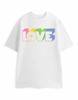 Show Me The Merch Weiß Liebe Kurzarm 100% Baumwolle T-Shirt Herren T-Shirts Oberteil Unisex