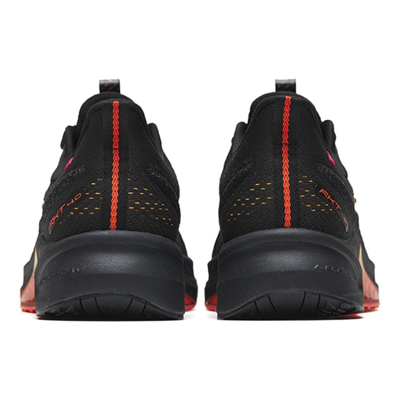 Anta Rocket 4.0 Cushioned Anti-Slip Wear-Resistant Breathable Lightweight Low-Top Running Shoes Men's Black Orange Sneakers 112245530-1