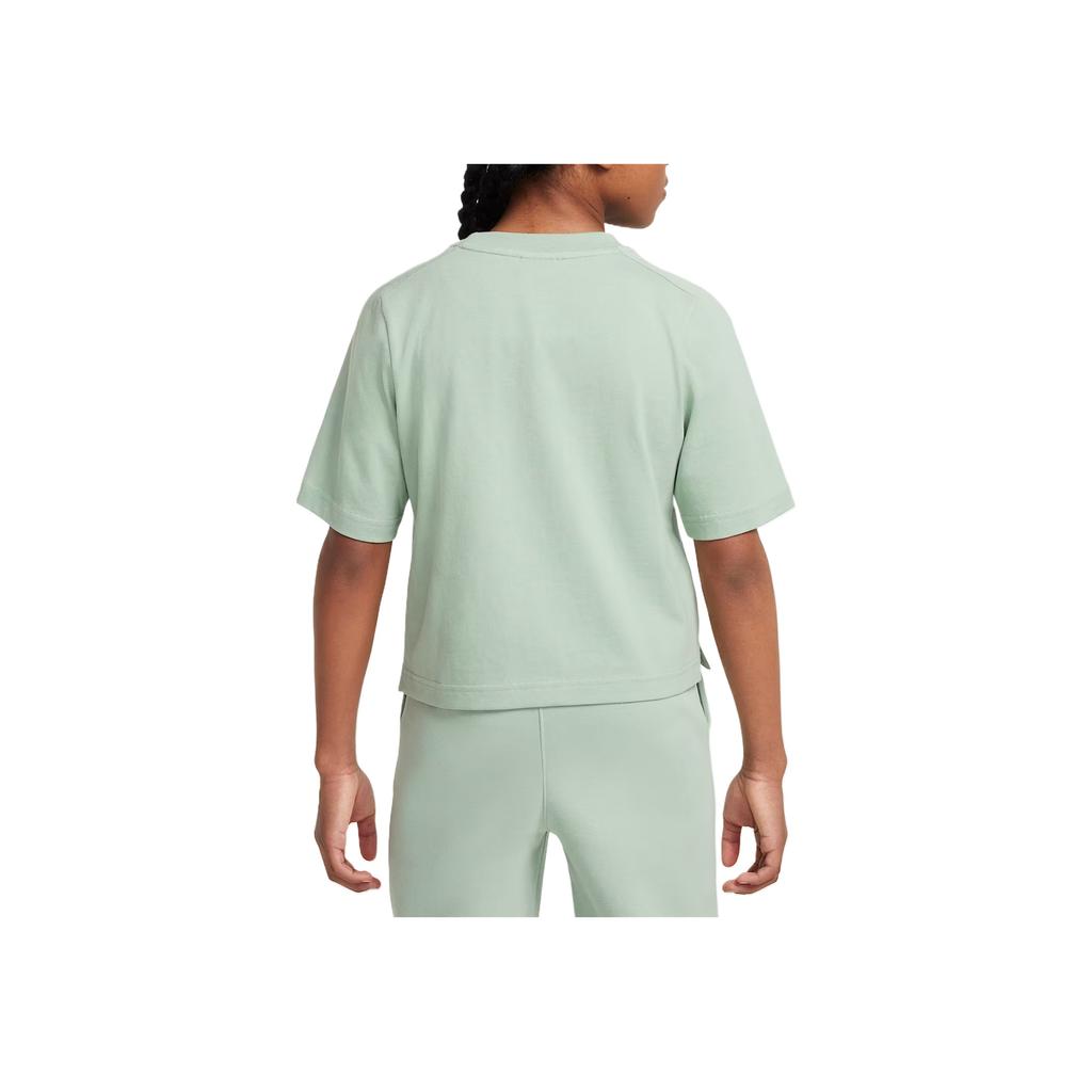 Nike Sportswear Futura Comfortable Fashion Trendy Simple Short Sleeve Kids Tops FN8589-037