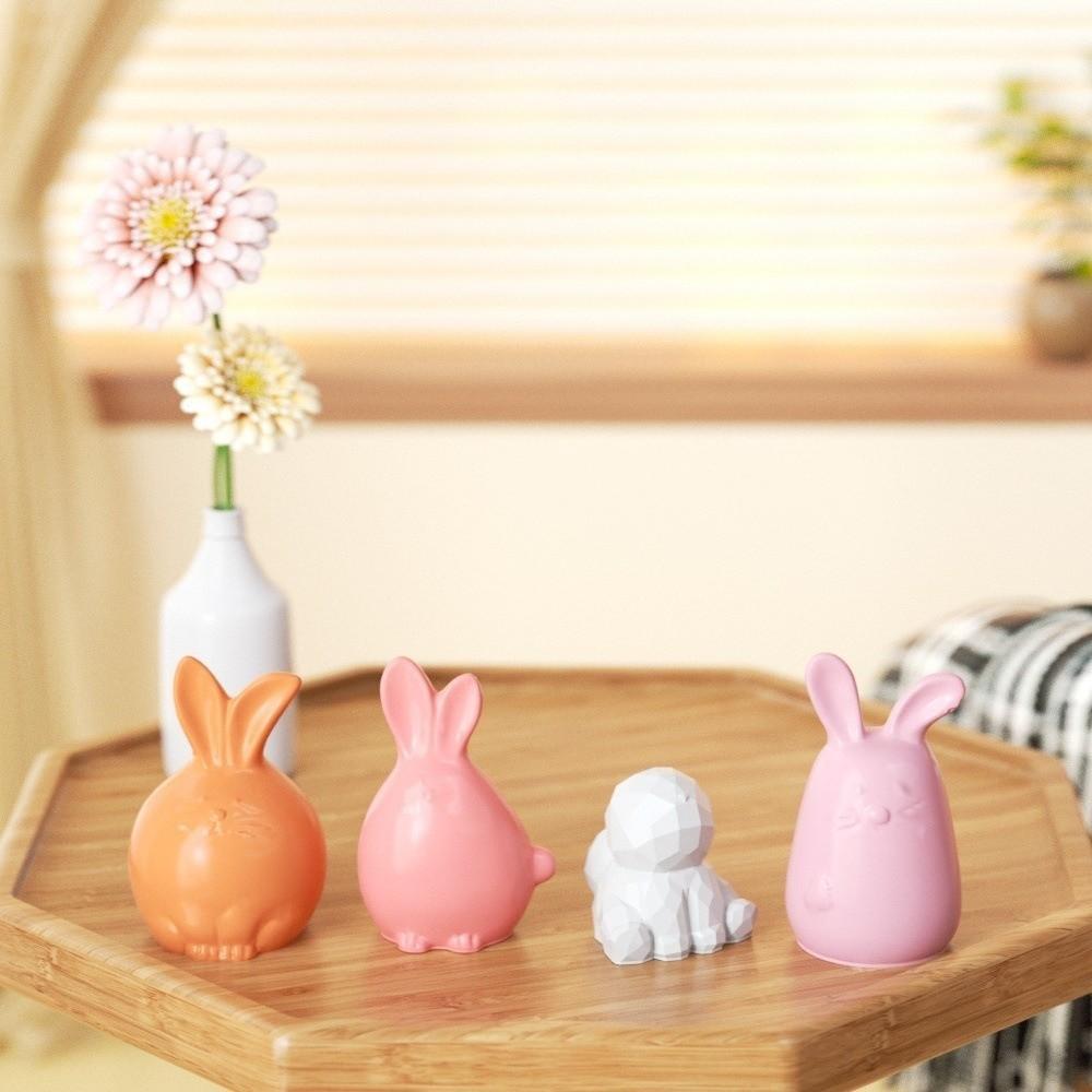 DIY Crafts Easter Bunny Silicone Mold Cute Rabbit Candle Mold 3D Rabbit Mold Home Room Decorations