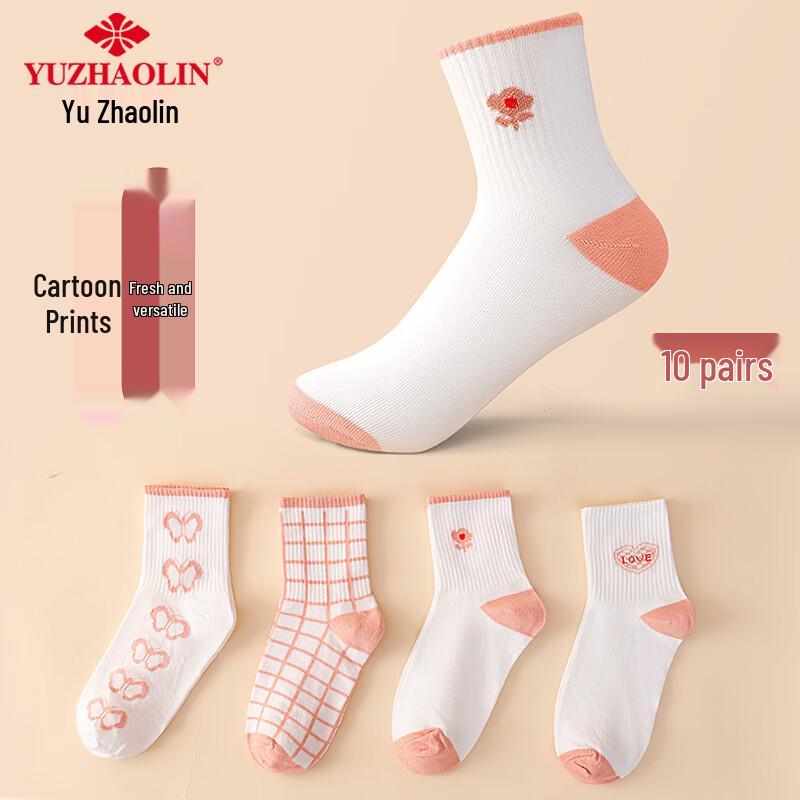 Yuzhaolin Women s Breathable No-Show Cotton Socks 10-Pack One Size