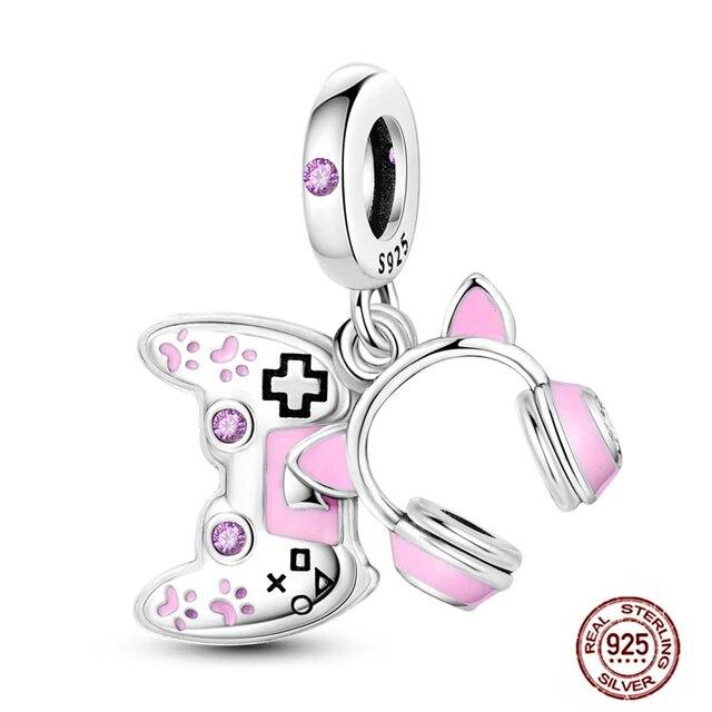 Charms FitFashion 925 Silver Original Bracelet Luminous Firefly Butterfly Turtle Feather Blue Eyes Beads DIY Daily Jewelry Gift