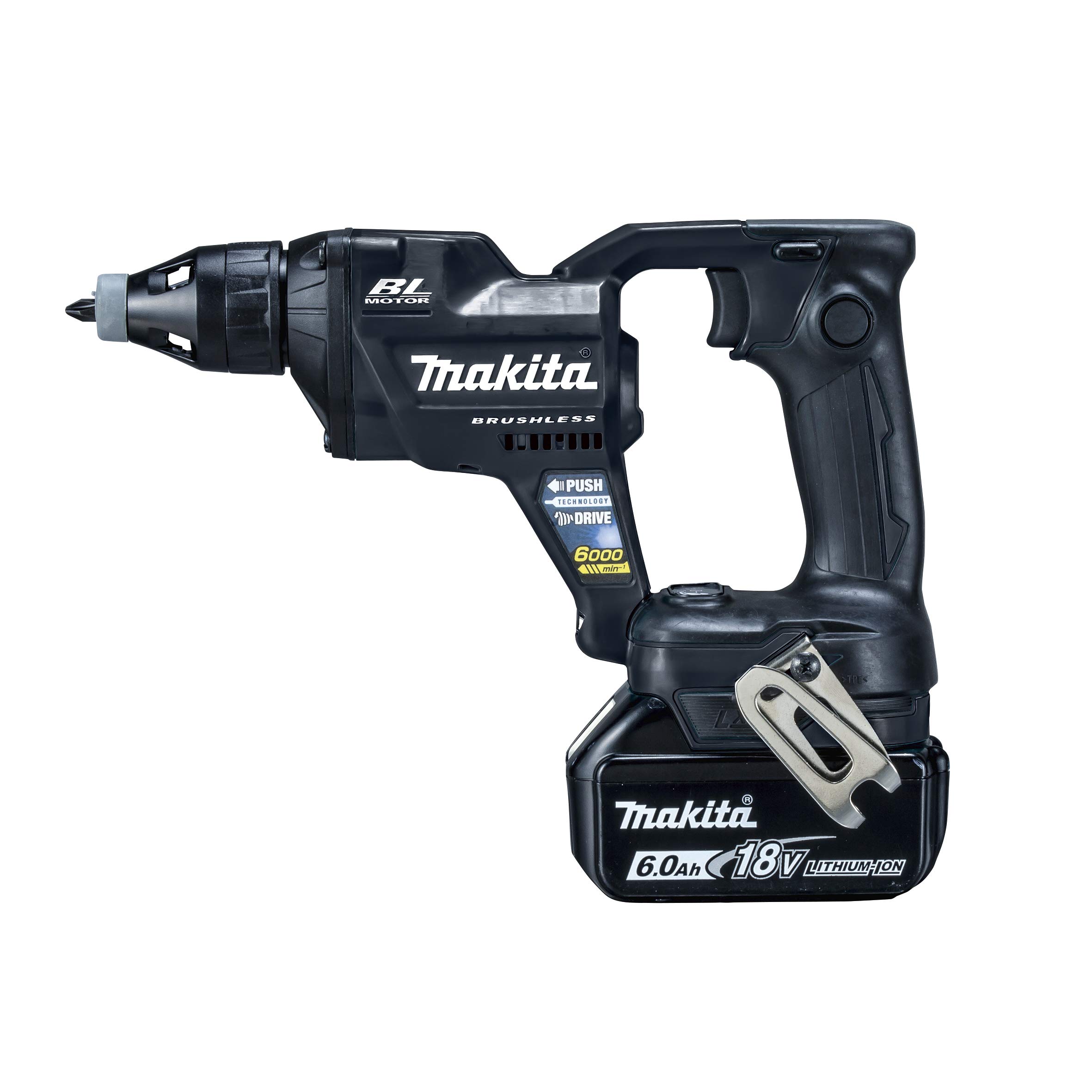 

Акумуляторна викрутка Makita 18V6Ah з футляром FS600DRGB (чорний) акумулятор, зарядний пристрій,