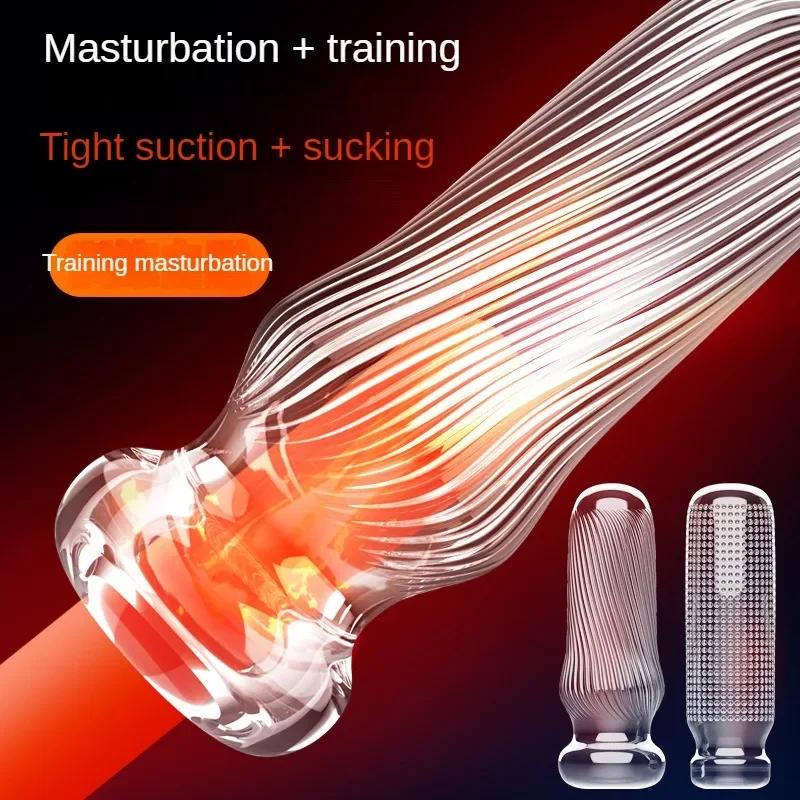 Kubek do masturbacji dla mężczyzn Miękki męski trening Masaż penisa Seksowna kieszonkowa cipka Zabawka do fellatio Wagina Towary dla dorosłych 18+