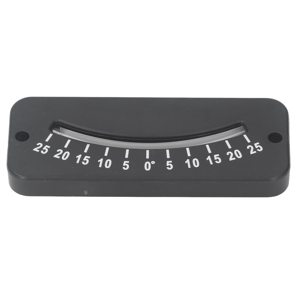 25 degrees  Glass Tube Inclinometer Clear Scale ABS Mini Angle Inclinometer for Horizontal Micro Angle Test