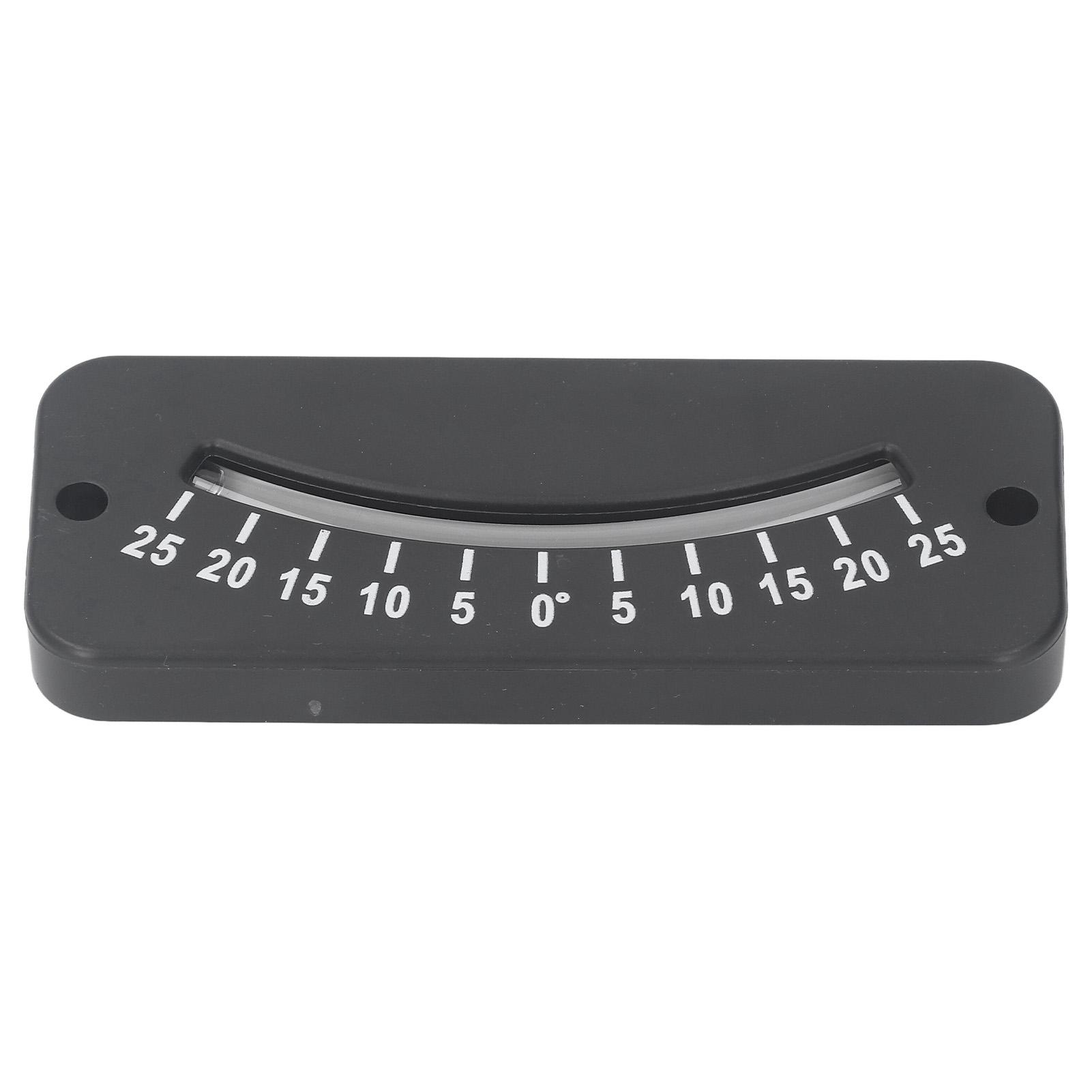 Glass Tube Inclinometer – 25° Mini Protractor, ABS Angle Measurer, Crystal Clear For Bike & Motorcycle Handlebars