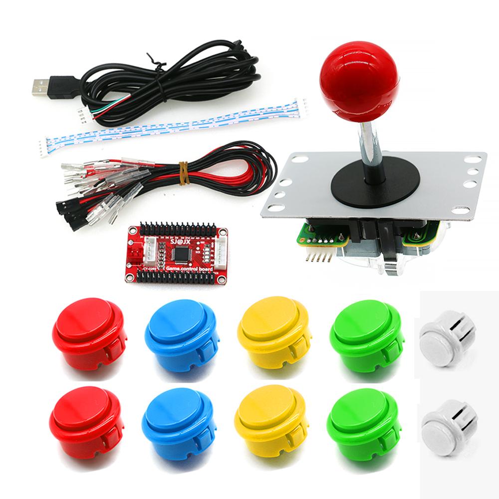 USB Controller Raspberry Pi PC360 PS/3 Steam Android Zero Delay Board Xinwa Joystick Button Customizable DIY Kit Game Coin