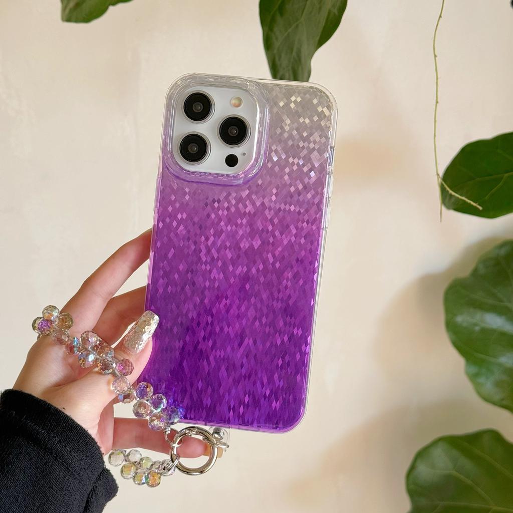 The Double-laminated Dynamic 16Promax Diamond Pattern Is Suitable for IPhone 15 Phone Cases and IPhone 14 with Crystal Bracelet