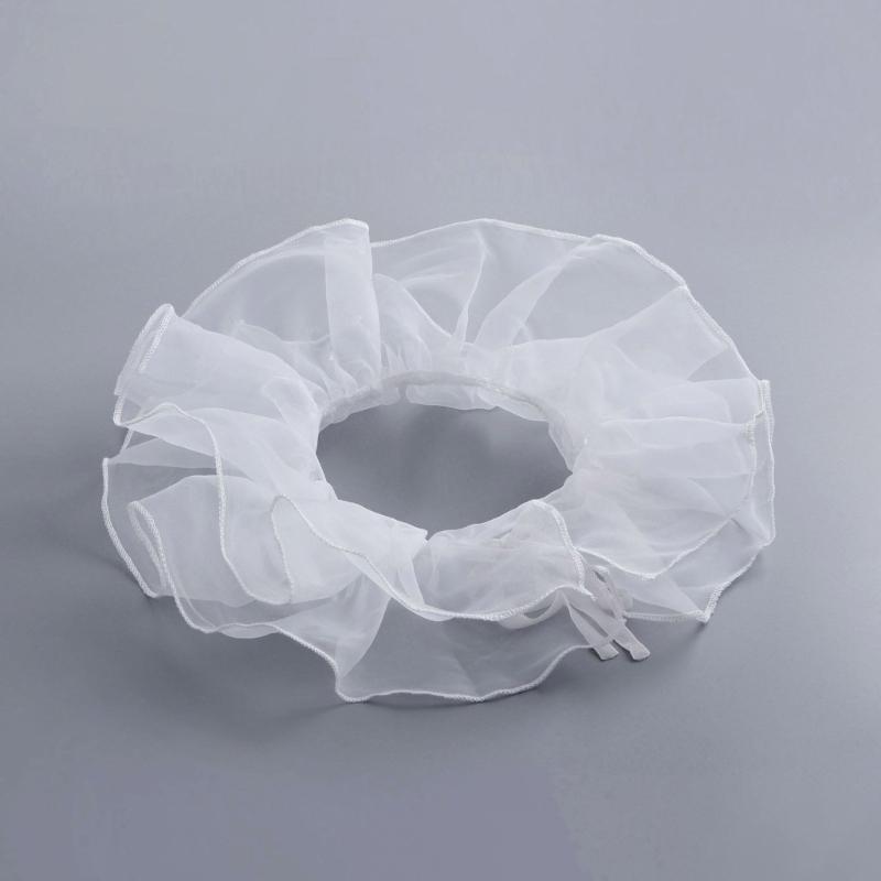 Ruff Collar Ruffled Victorian Cosplay Tie for Shirt Blouse Decorative Spread False Collar Play Costume Accessories