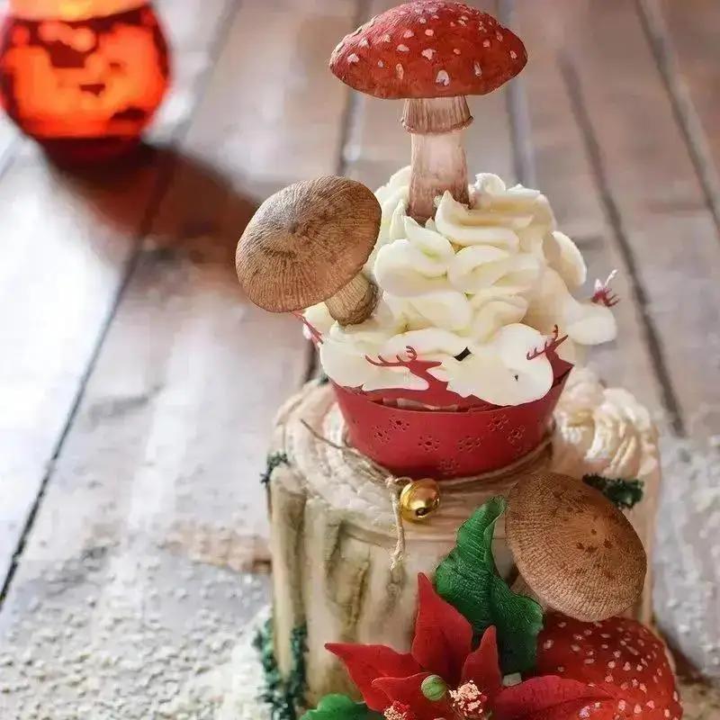 Creative Shape Diy Huge Mushroom Silicone Fondant Molds Wedding Cake Decorating Tools Cake Molds Baking Chocolate Resin Molds