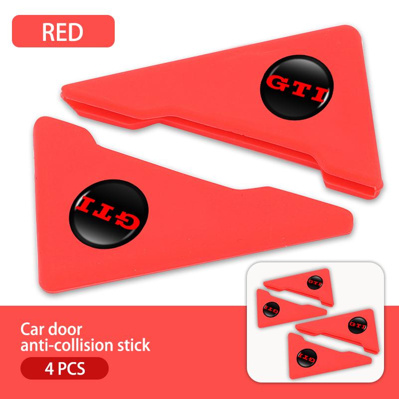 W128W127Silicone Car Door Corner Protective Cover Anti-Scratch Sticker For Volkswagen VW GTI Tiguan Passat B5 B6 B7 CC Jetta MK5 MK6