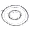 Stainless Steel Men Chain For Necklaces Cuban High Quality Link Chains Male Neck  Color ColorTrendy Chain