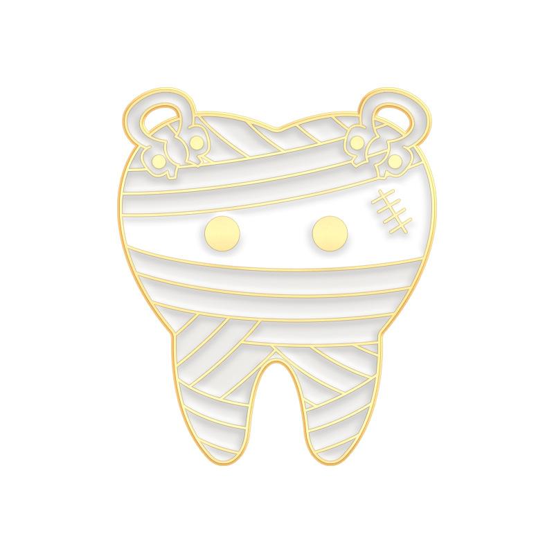 Zdrowie Jamy Ustnej Zębów Emaliowane Przypinki Plomba Bandaż Szczoteczka do Zębów Pasta do Zębów Dentysta Broszka Klapowa Plecak Odznaka Biżuteria Prezenty dla Przyjaciół