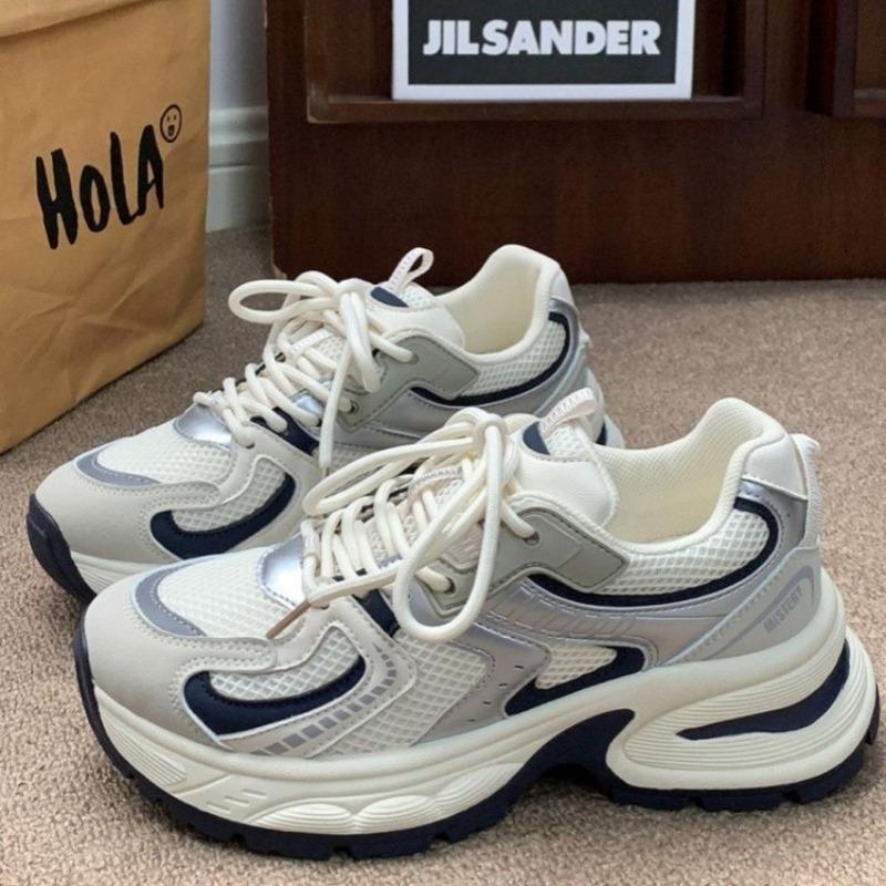 Fashion Shoes Women Mesh Breathable 2024 New Women's Sneakers Platform Daddy Shoes Casual Sneakers Women