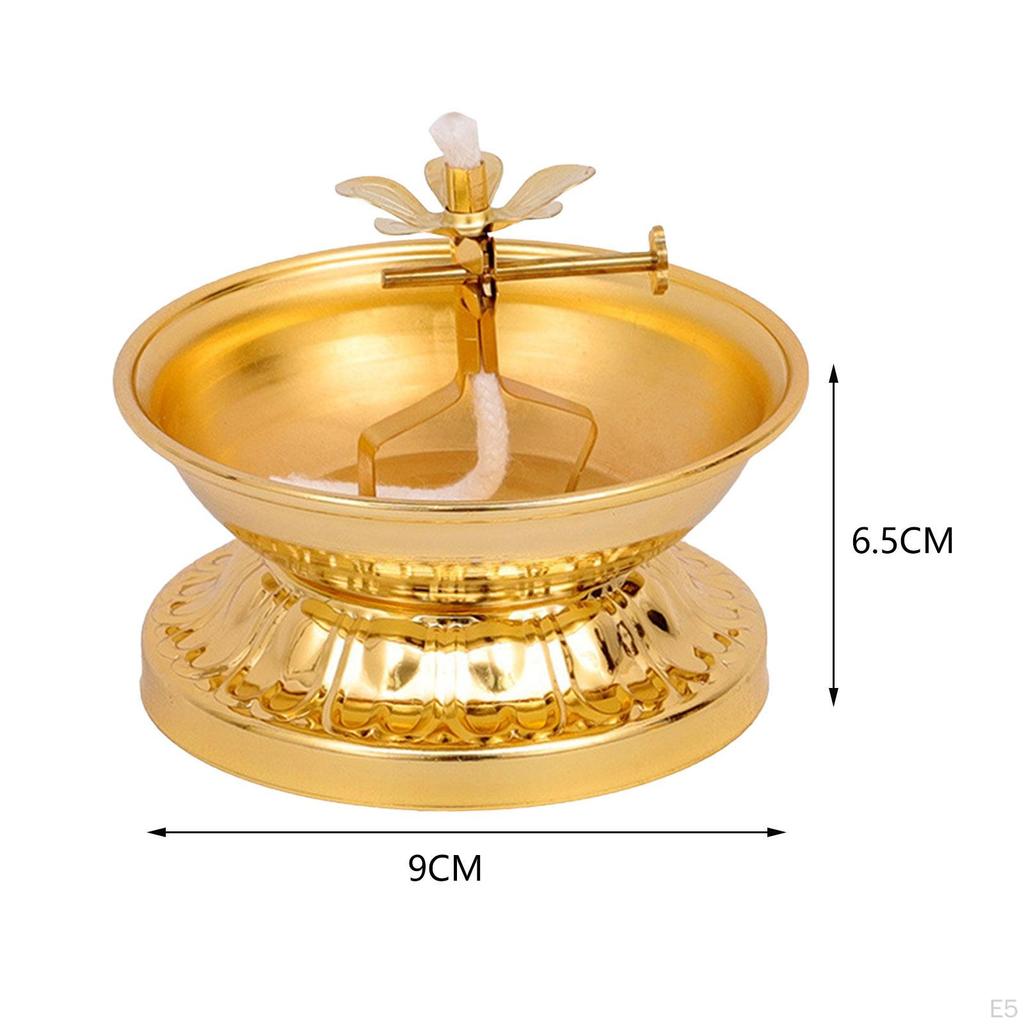 Butter Lamp Holder for Ghee, Candle Stand Altar Use, Tea Light Home Decor