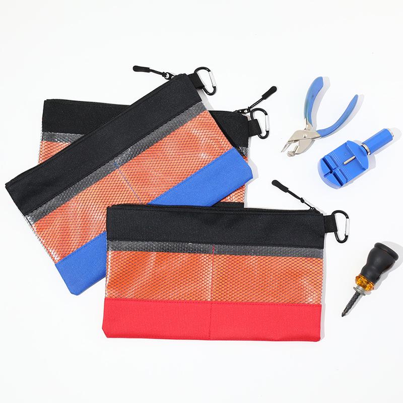 Large Transparent Waterproof Oxford Tool Bag with Hook